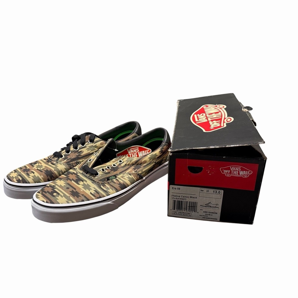 VANS Era 59 Native Camo 2013 Men's Size 13 BRAND NEW IN BOX Deadstock Rare Aztec